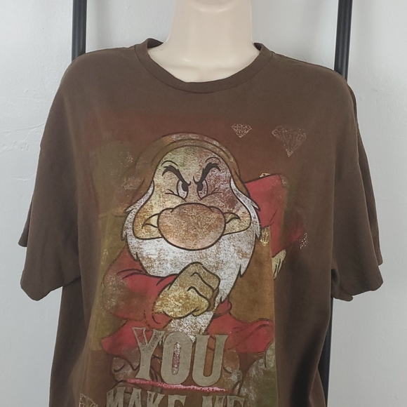 Disney t-shirt graphic You Make Me Grumpy! Top size L - Picture 2 of 5